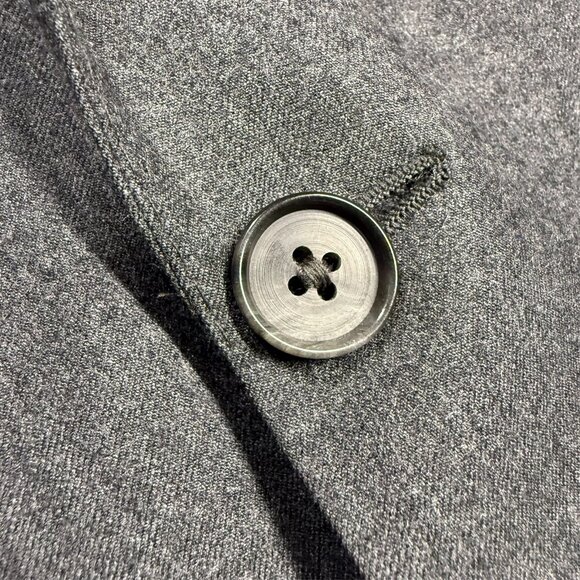 Coppley Suit Super 140s Flannel Wool Grey Made in Canada 40 R 34x32 - Picture 4 of 15